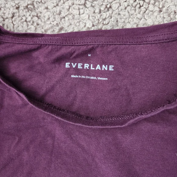 Everlane Purple Cropped Boxy Fit Tee - Picture 3 of 3